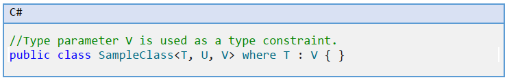 type parameters as constraints in C# programming