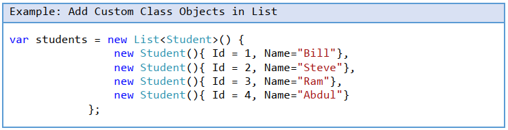 List in C#