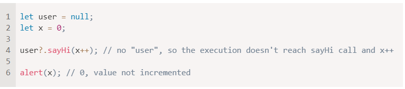 optional chaining in JavaScript