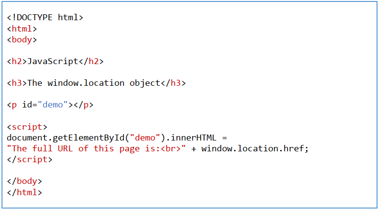 Window Location Href in JavaScript